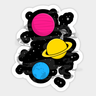 Pansexual Planets Sticker